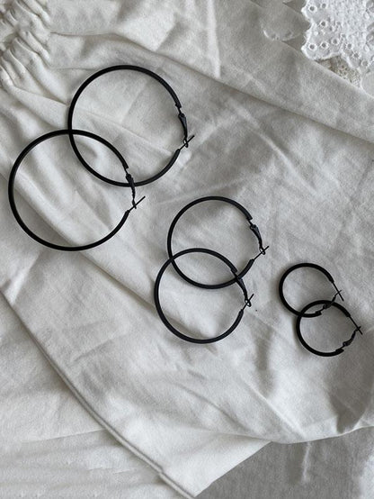 xakxx Original Solid Large Circle Earrings