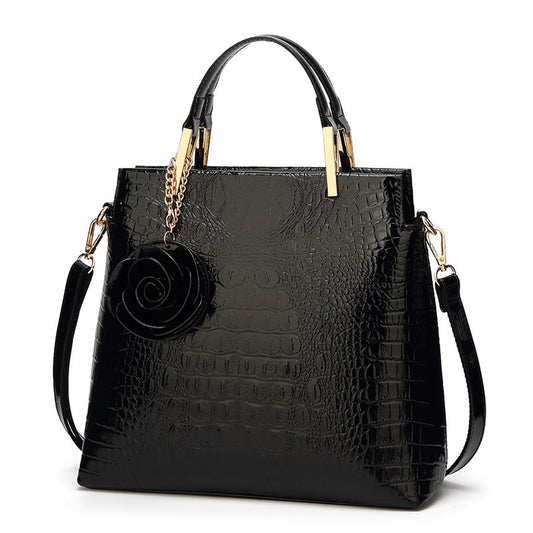 2025 retro women's bags New  independent station handbag crossbody shoulder women's bag crocodile pattern styling bag