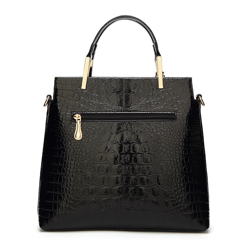 2025 retro women's bags New  independent station handbag crossbody shoulder women's bag crocodile pattern styling bag