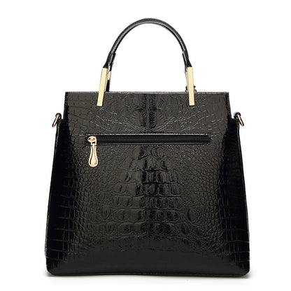 2025 retro women's bags New  independent station handbag crossbody shoulder women's bag crocodile pattern styling bag