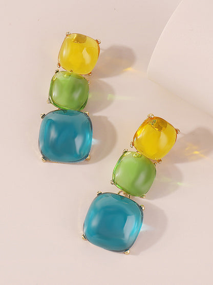 xakxx Geometric Drop Earrings Earrings Accessories