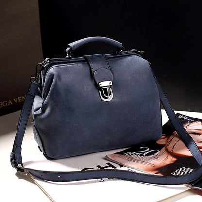 2025 new women's bag popular fashion versatile women's bag embroidered doctor bag fashion trend oblique span shoulder handbag
