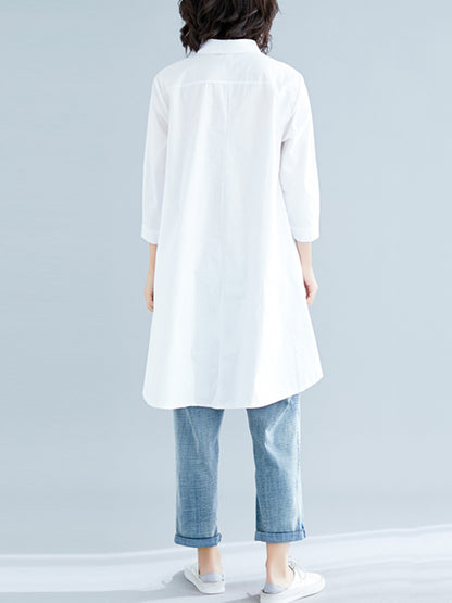 xakxx Original Irregularity Solid Blouses&Shirts