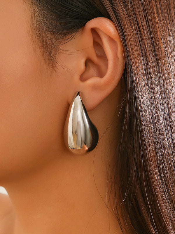 xakxx Geometric Solid Color Earrings Accessories