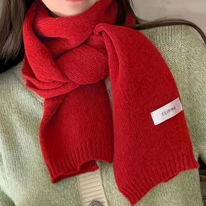 1pc Thick Knit Scarf for Men - Soft, Warm, and Stylish Winter Accessory - Perfect Holiday Gift for Him, Cozy and Comfortable