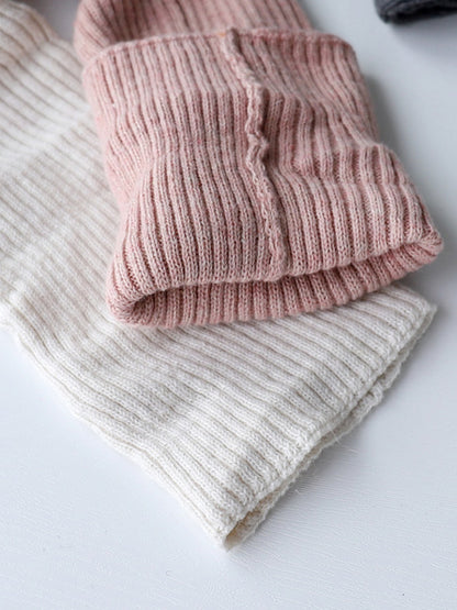 xakxx Knitted Solid Color Leg Warmers Accessories