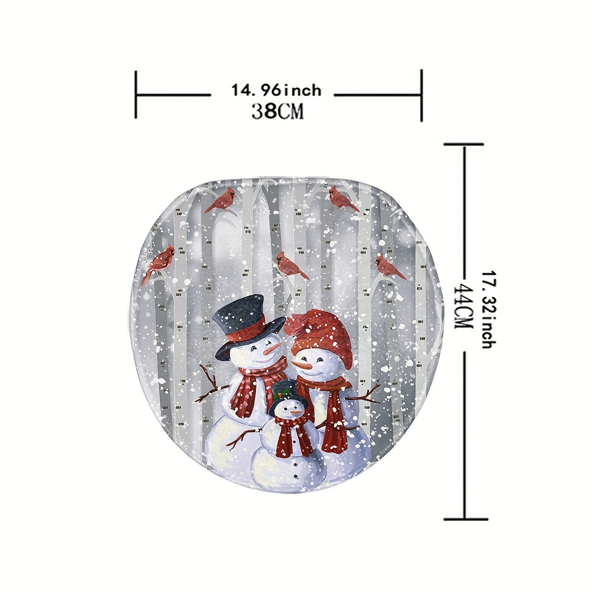 1pc Christmas Snowman Shower Curtain Set - Waterproof, Digital Printing, Bathroom Rug, Toilet U-Shape Mat, Toilet Lid Cover Pad, Complete Bathroom Decor for Thanksgiving Gift and Christmas Decorations