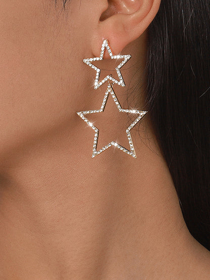 xakxx Geometric Hollow Eardrop