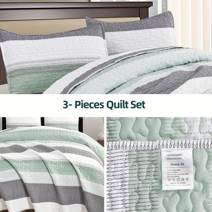 3pcs Luxurious Minimalist Bedding Set - Soft, Breathable, and Comfortable Print Bedspread with 2 Matching Pillowcases - Perfect for Bedroom and Dorm Room Decor