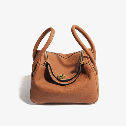 2025 popular new women's bag lindy bag mini soft leather shoulder messenger bag pillow bag versatile lindy small bag doctor