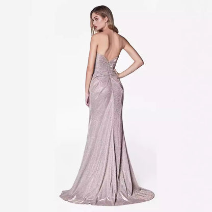 XAKXX 2025 popular New Popular trade fashion suspender suspender flash banquet event atmosphere thin long dress evening dress