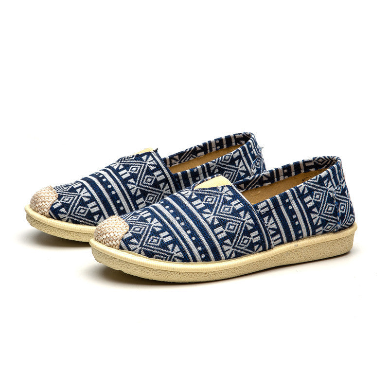 xakxx Foreign Trade Wholesale New Women's Shoes Fashion Ladies Low-Top Breathable Soft Bottom Fisherman Shoes Casual Versatile Breathable Cloth Shoes Women