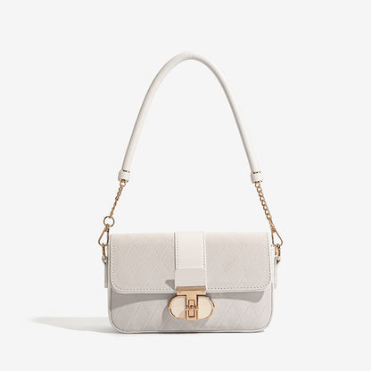 2025 Popular light summer light luxury neon bag popular textured small square bag  portable underarm bag single shoulder messenger bag