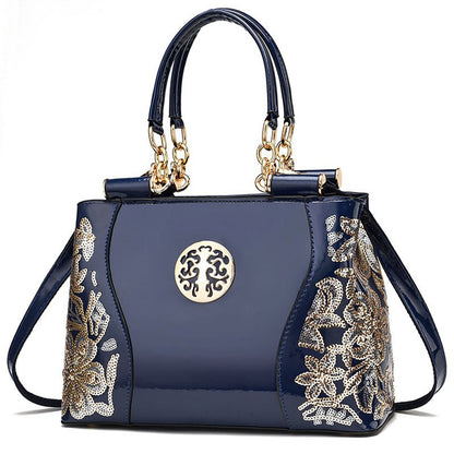 Bag Autumn Women's popular New Embroidery Handbag New Chinese Fashion High-end Shoulder Bag Temperament Mom Bag