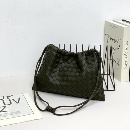 XAKXX Woven women's bag popular new dumpling bag female crossbody niche design lucky bag bag cloud bag one shoulder diagonal span bag tide