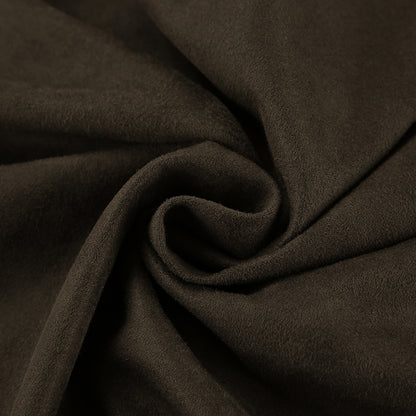 XAKXX 2025 spring and summer casual versatile retro classic brown long knitted suede long-sleeved tooling trench coat women