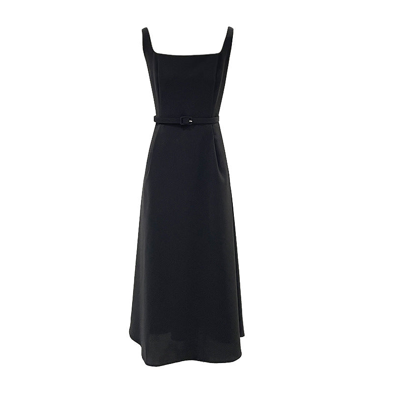2025 ES MODISH spring new  high-end dress Hepburn style heavy industry upright version suspender dress