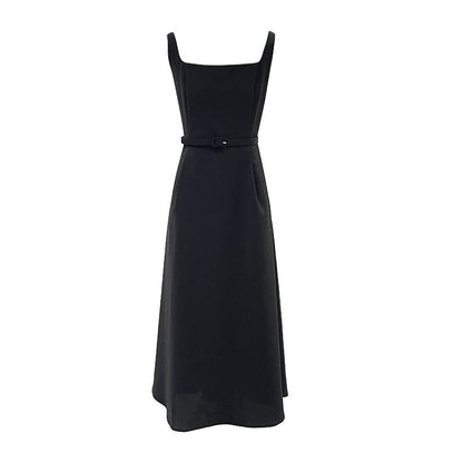 2025 ES MODISH spring new  high-end dress Hepburn style heavy industry upright version suspender dress