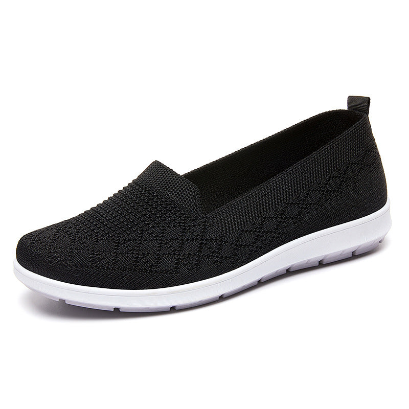 xakxx Women's Shoes Spring/Summer Foreign Trade Women's Shoes Old Beijing Cloth Shoes Casual Breathable Flat Shoes Soft Bottom Mom Shoes