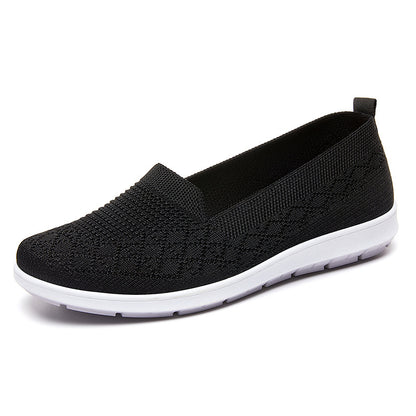 xakxx Women's Shoes Spring/Summer Foreign Trade Women's Shoes Old Beijing Cloth Shoes Casual Breathable Flat Shoes Soft Bottom Mom Shoes