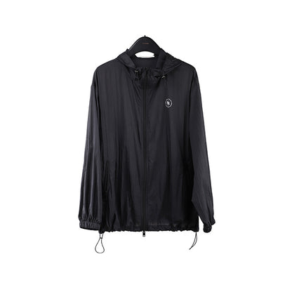 2025  breathable hooded sunscreen shirt summer 2025 new Korean version loose and versatile solid color coat T285