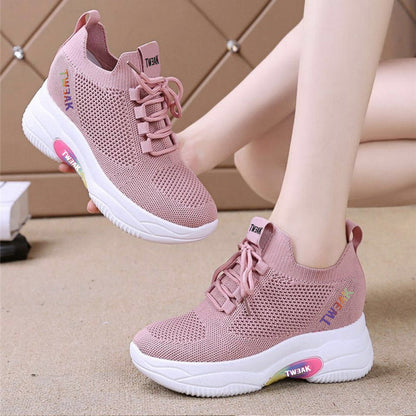 xakxx New Spring Summer Women's Shoes Mesh Shoes Breathable Versatile Casual Women's White Shoes Travel Sneakers Women's Sports Travel