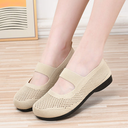 xakxx Women's Shoes Summer New Casual Women's Shoes Soft Bottom Breathable Stylish Mom Shoes Old Beijing Cloth Shoes Women's Factory Delivery