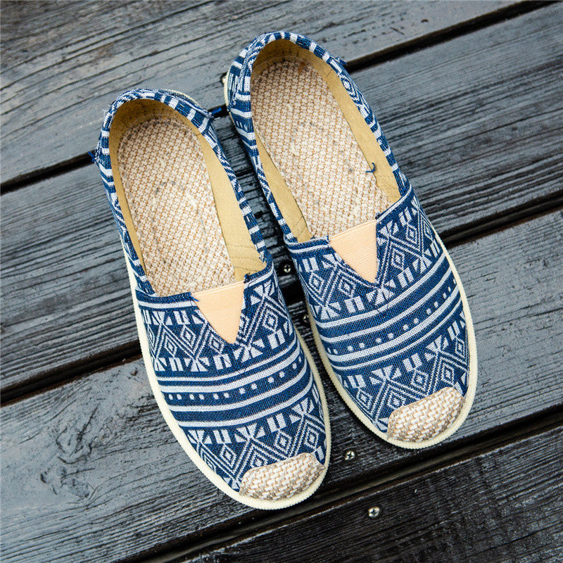 xakxx Foreign Trade Wholesale New Women's Shoes Fashion Ladies Low-Top Breathable Soft Bottom Fisherman Shoes Casual Versatile Breathable Cloth Shoes Women