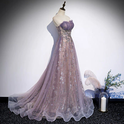 2025 Tube top evening dress women's popular autumn new fashion trend annual meeting host vocal art test dress