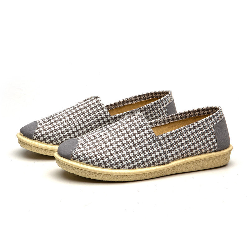 xakxx Foreign Trade Wholesale New Women's Shoes Fashion Ladies Low-Top Breathable Soft Bottom Fisherman Shoes Casual Versatile Breathable Cloth Shoes Women