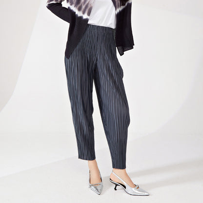 2025 counter basic hot-selling radish pants Harlan pants women's elastic waist loose fashion versatile nine-point casual pants