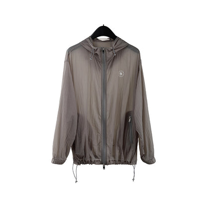 2025  breathable hooded sunscreen shirt summer 2025 new Korean version loose and versatile solid color coat T285