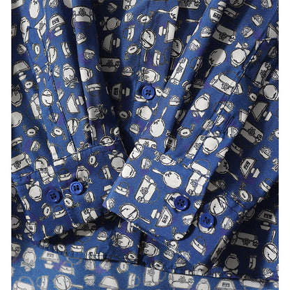 2025 Temperament~ floral silk shirt  spring new commuter women's printed top, mulberry silk shirt