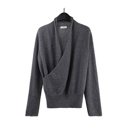 2025  Merino full wool sweater popular autumn and winter Korean version of gentle skin-friendly soft waxy sweater women M9264