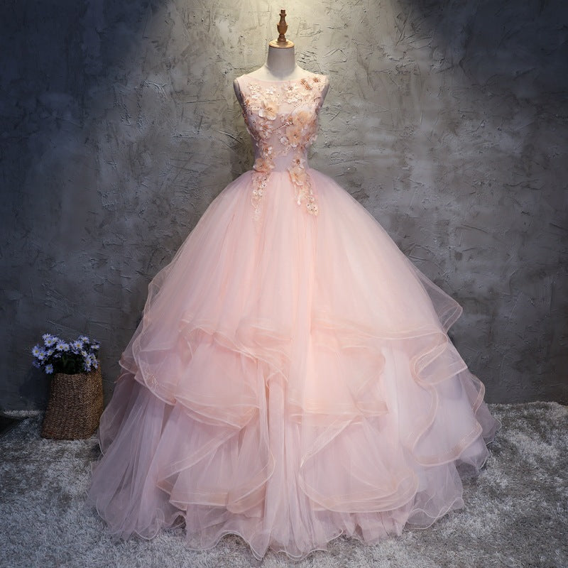 2025 Stage Solo Evening Dress Student Art Exam Dress Fluffy Dress Evening Dress Long Female Skinny Performance Chorus Dress