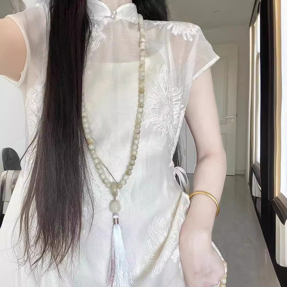 2025 Spot New Chinese Women's Clothing National Style Cool Zen Suit Hanfu Improved Cheongsam Dress Summer popular New