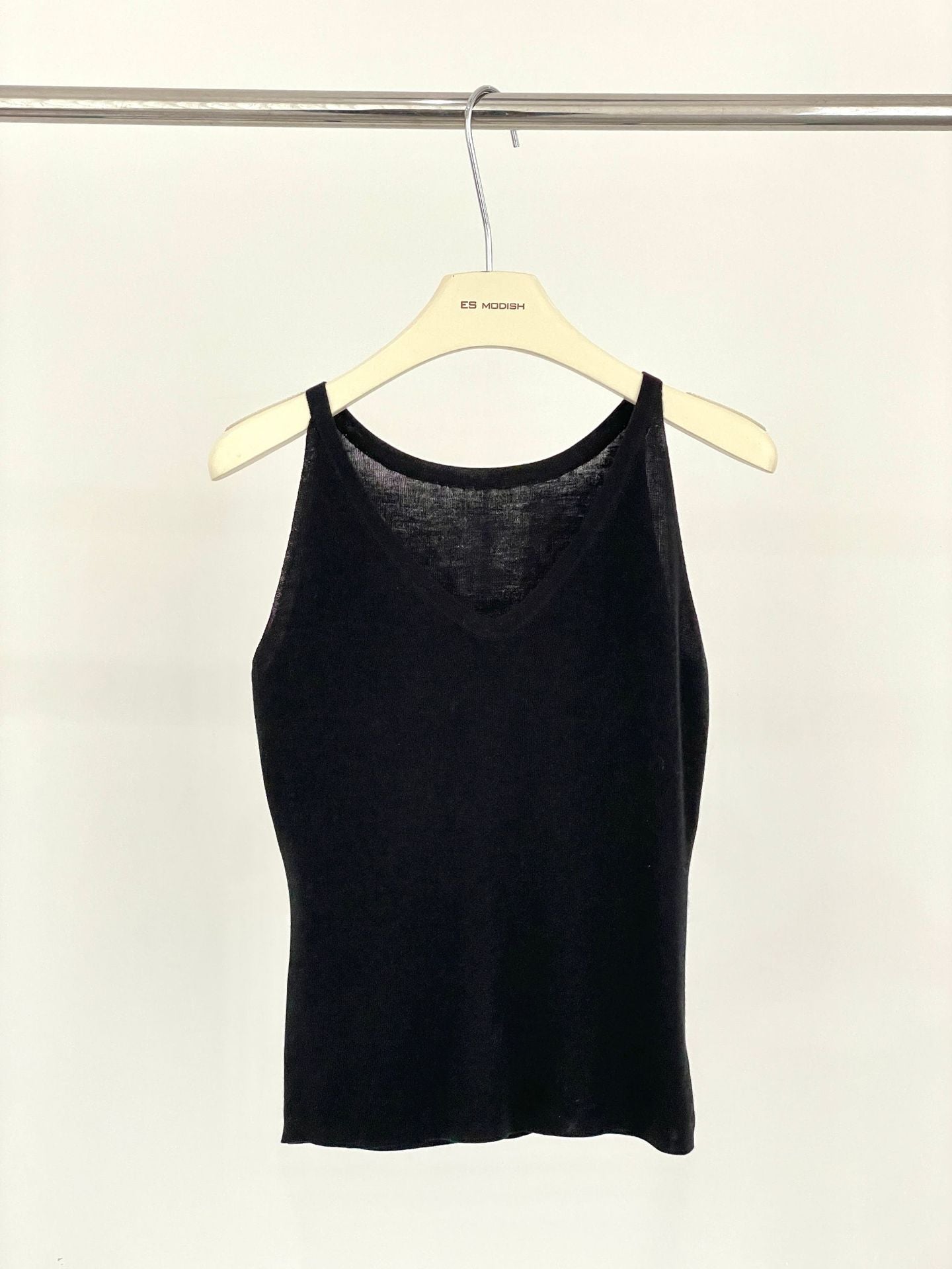 2025 ES MODISH spring new product basic versatile slim V-neck sling vest top with Tencel small vest inside