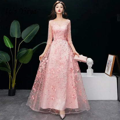 2025 Art test dress new temperament solo long high school student Chinese host performance evening dress embroidery