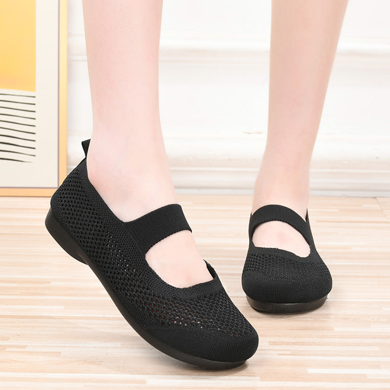 xakxx Women's Shoes Summer New Casual Women's Shoes Soft Bottom Breathable Stylish Mom Shoes Old Beijing Cloth Shoes Women's Factory Delivery