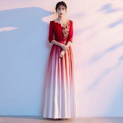 2025 Chorus costumes Women's long skirts New adult stage performance costumes Choir recitation competition evening gowns
