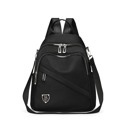 Casual Backpack New Trendy Nylon Cloth Large Capacity Multi-Layer Double Back Multipurpose Backpack Cross-Border Schoolbag Wholesale