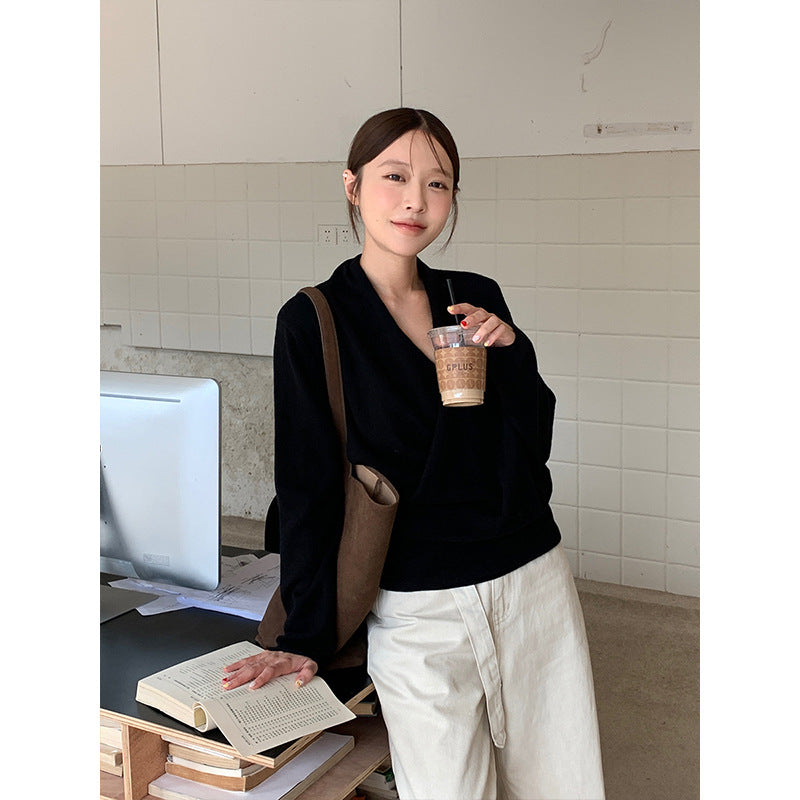 2025  Merino full wool sweater popular autumn and winter Korean version of gentle skin-friendly soft waxy sweater women M9264