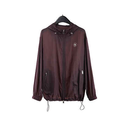 2025  breathable hooded sunscreen shirt summer 2025 new Korean version loose and versatile solid color coat T285