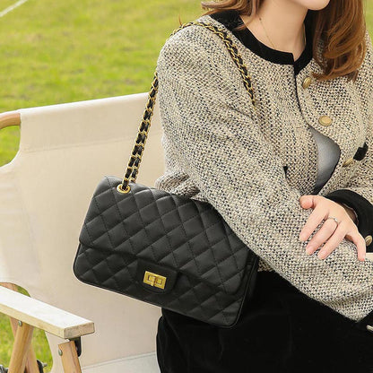 2025 Xiaoxiangfeng Caviar Rhombus Bag popular New Crossbody Chain Bag Underarm Women's Bag Fashion Versatile Shoulder Bag