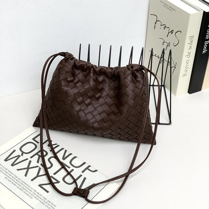 XAKXX Woven women's bag popular new dumpling bag female crossbody niche design lucky bag bag cloud bag one shoulder diagonal span bag tide
