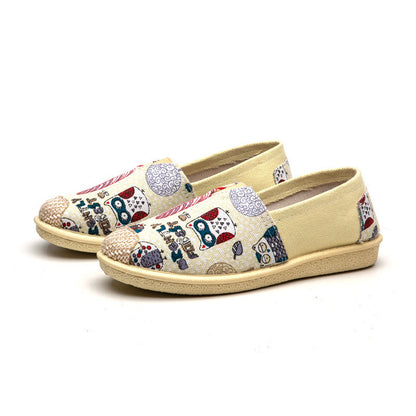 xakxx Foreign Trade Wholesale New Women's Shoes Fashion Ladies Low-Top Breathable Soft Bottom Fisherman Shoes Casual Versatile Breathable Cloth Shoes Women