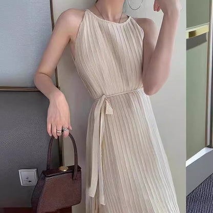 2025 Spring and summer temperament  formal settings white dress popular women's new small skirt texture high sense
