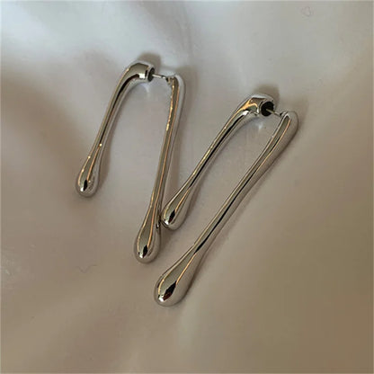 Accessories for Women Long Tassel Threader Earrings for Women Wave Shaped Simple Long Chain Earring Wedding Party Jewelry Gift