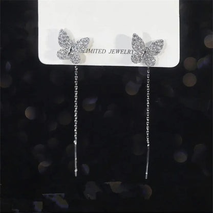 Accessories for Women Long Tassel Threader Earrings for Women Wave Shaped Simple Long Chain Earring Wedding Party Jewelry Gift