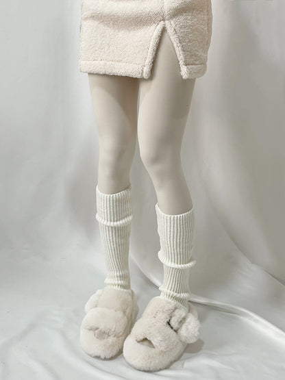 xakxx Casual Solid Color Leg Warmers Accessories